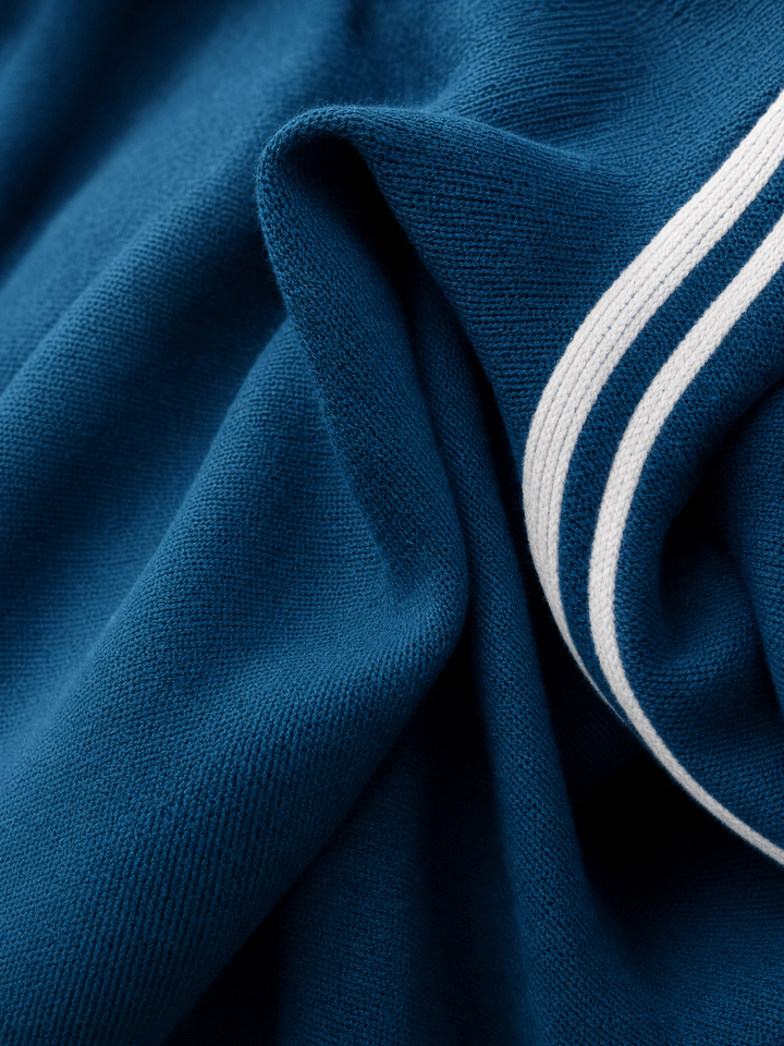 Aida - Vestido maxi de manga comprida com riscas desportivas