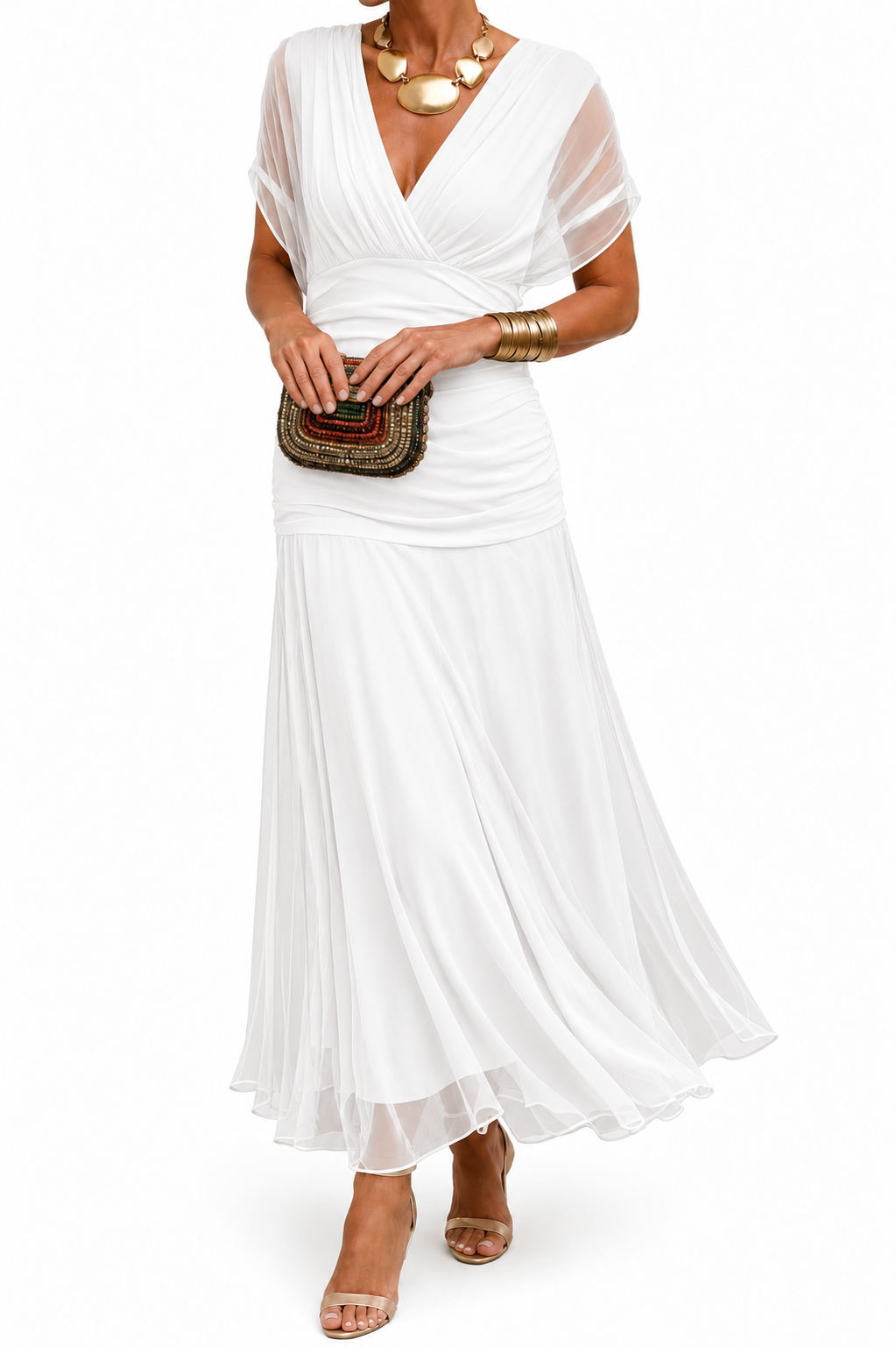 Nola - Vestido de noite etéreo de corte sereia