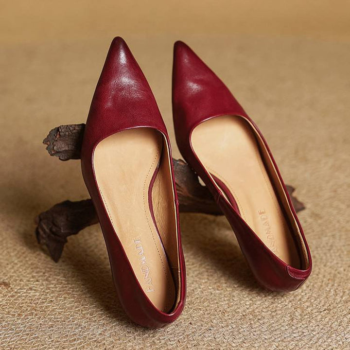 Serelina - Sapato elegante de salto baixo com bico fino