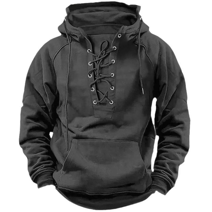 Bervin - Hoodie pesado com cordão