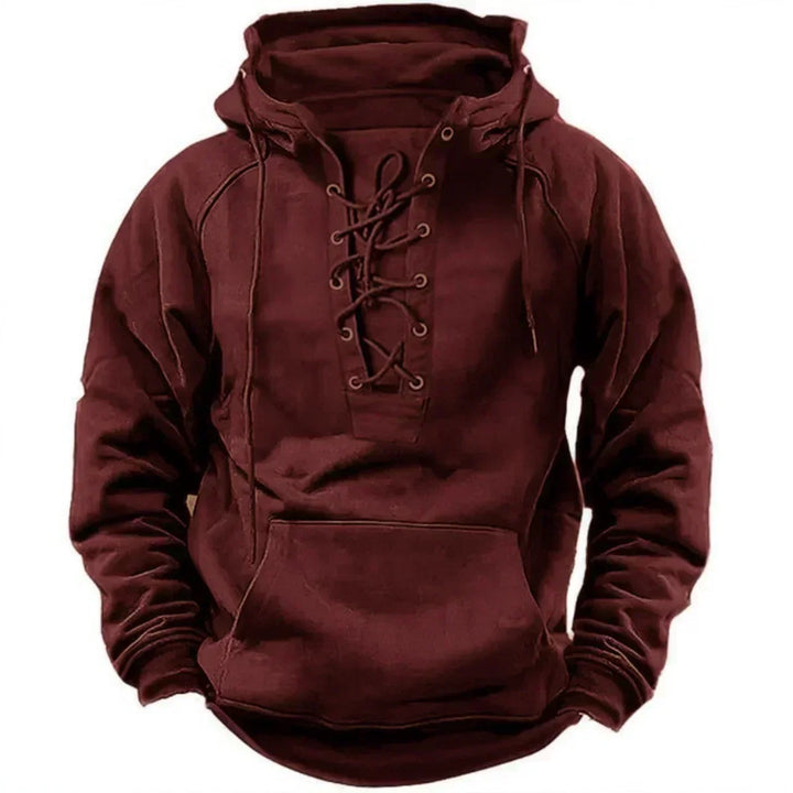 Bervin - Hoodie pesado com cordão