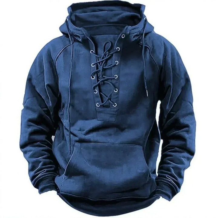 Damon - Camisola com capuz com cordão macio ao toque