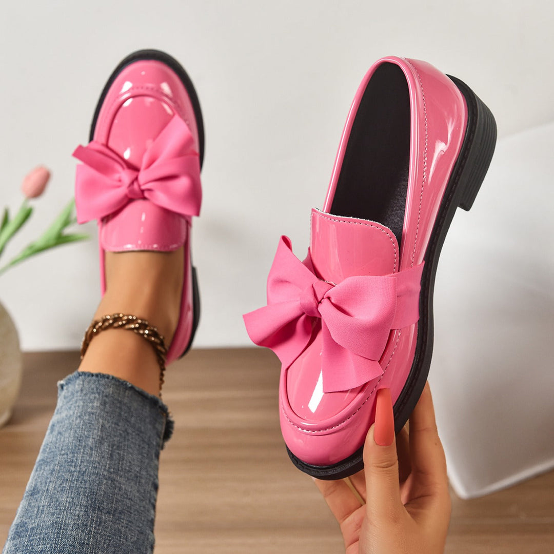 Wisterique - Mocassins de plataforma com alto brilho