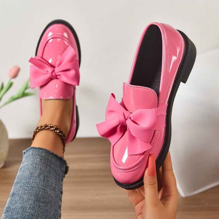 Wisterique - Mocassins de plataforma com alto brilho