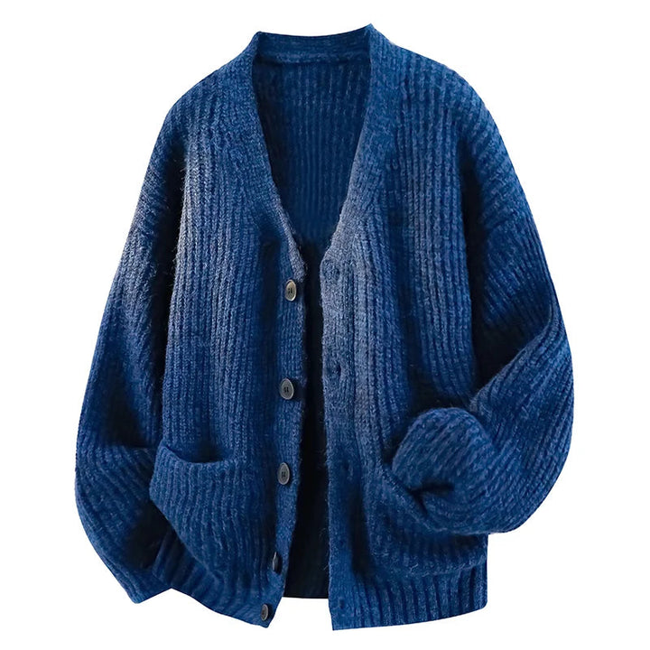 Galienne - Cardigã oversized com decote em V e toque suave