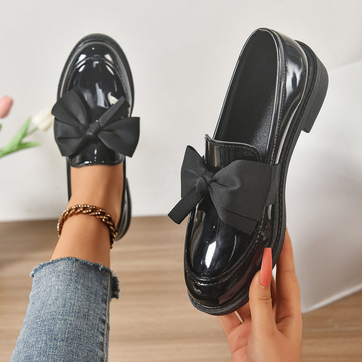 Wisterique - Mocassins de plataforma com alto brilho