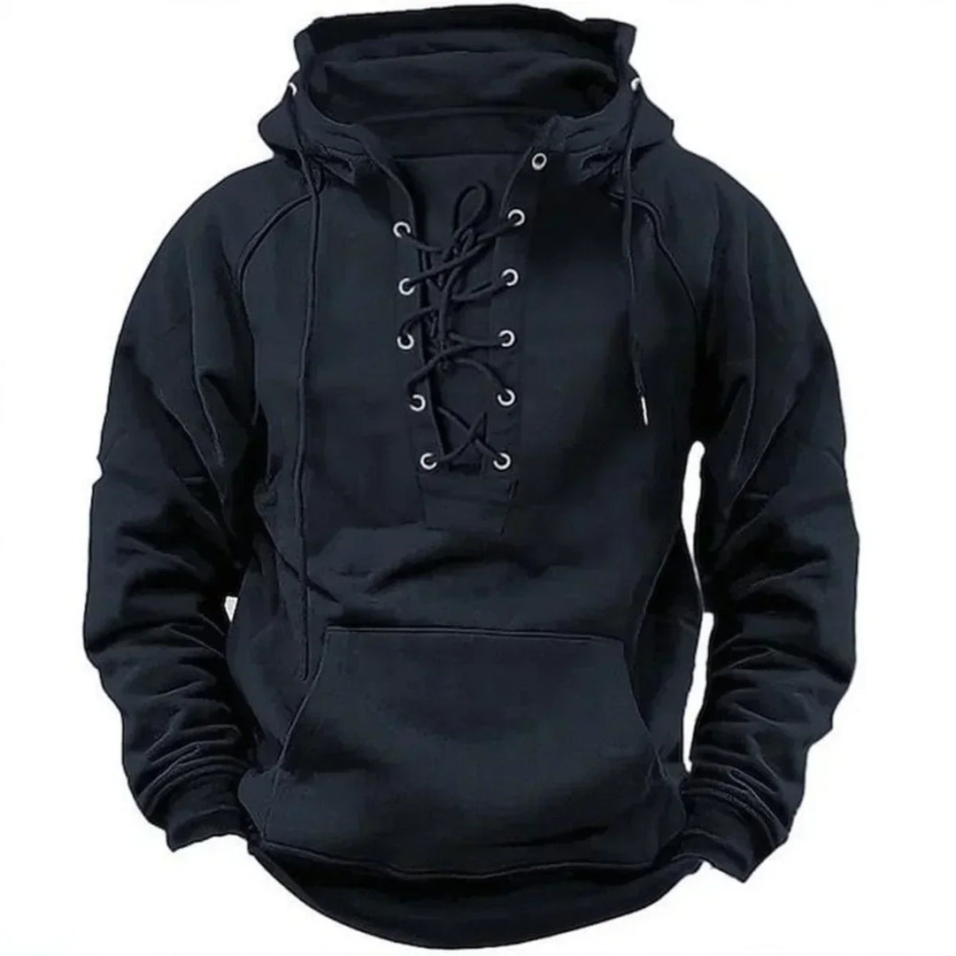 Damon - Camisola com capuz com cordão macio ao toque