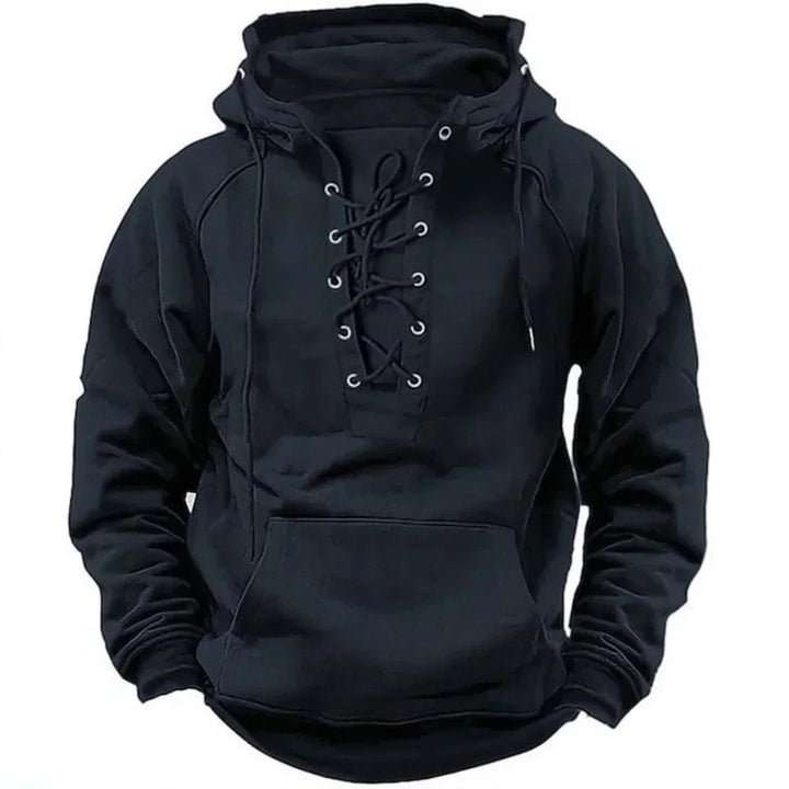Bervin - Hoodie pesado com cordão