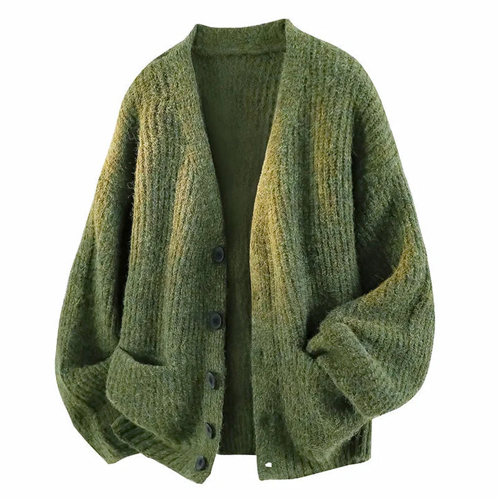 Galienne - Cardigã oversized com decote em V e toque suave