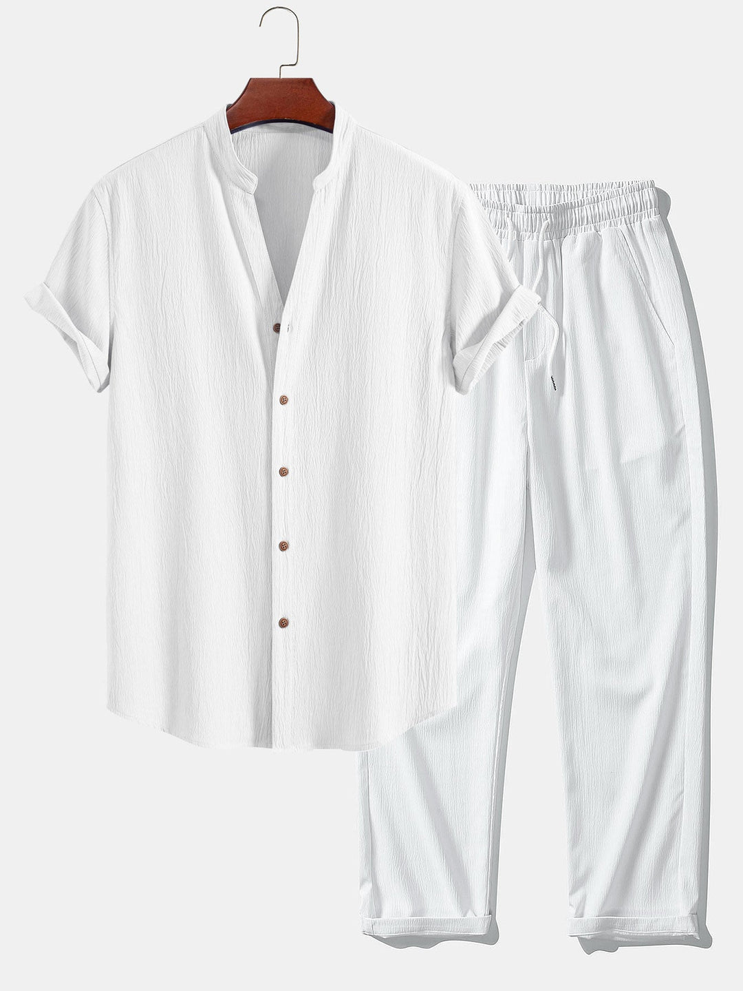 Adrian - Conjunto de camisa e calças leves de verão