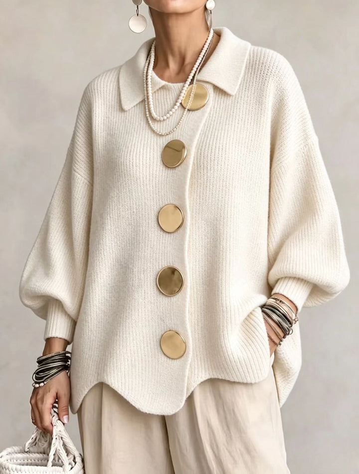 Kaelinae - Cardigan oversize de peso elevado