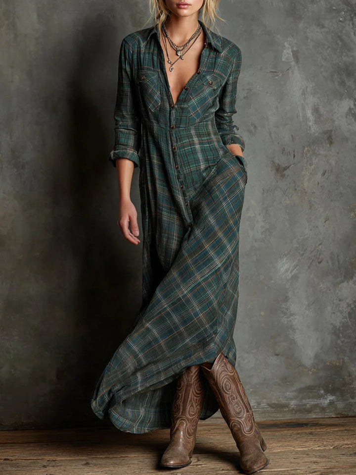 Zuri - Vestido Camiseiro Maxi Elegante