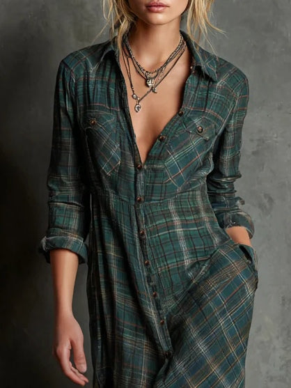 Zuri - Vestido Camiseiro Maxi Elegante