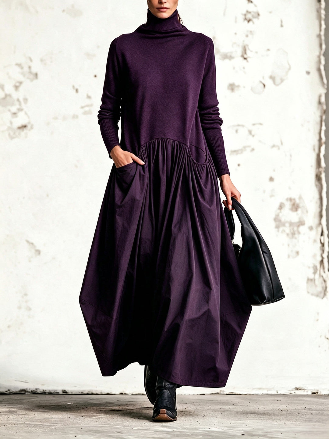 Jessa - Vestido oversized de toque suave