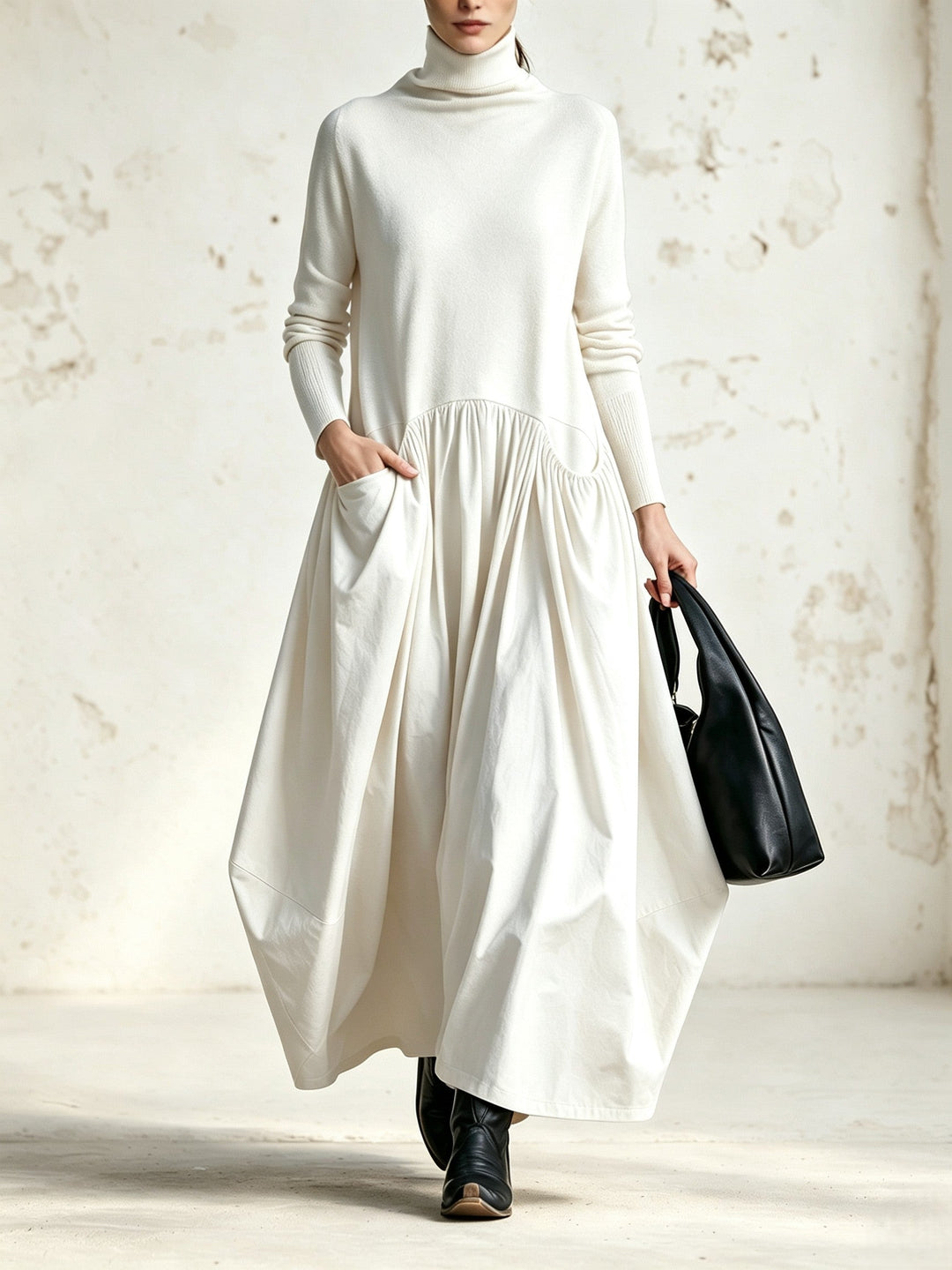 Jessa - Vestido oversized de toque suave