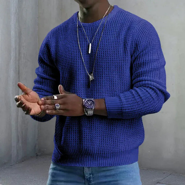 Beorn - Camisola em malha texturada com gola redonda