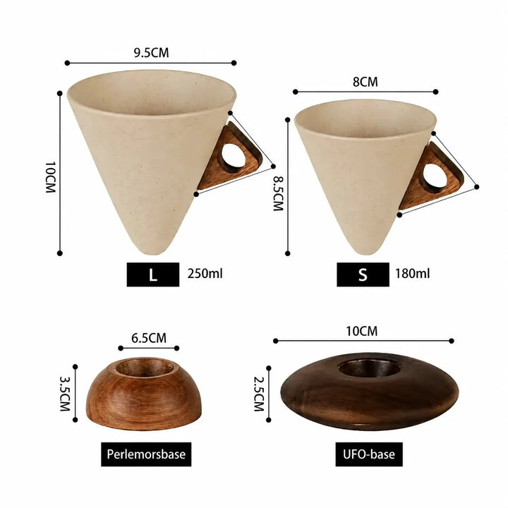 Mabel - Caneca de café cónica premium