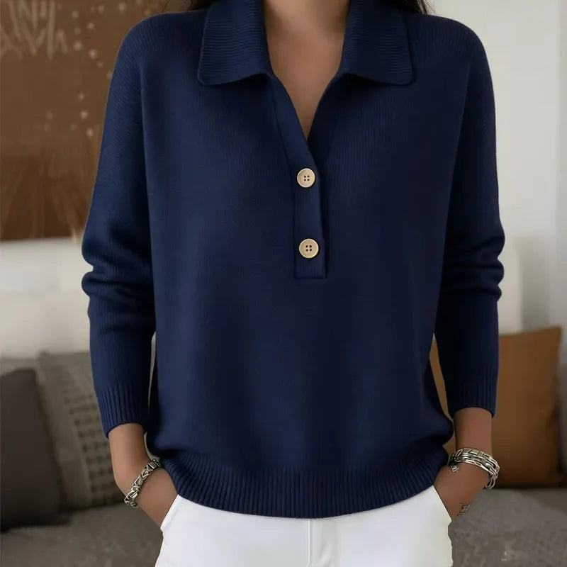 Belisara - Camisola com decote em V e toque suave