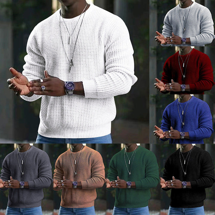 Beorn - Camisola em malha texturada com gola redonda