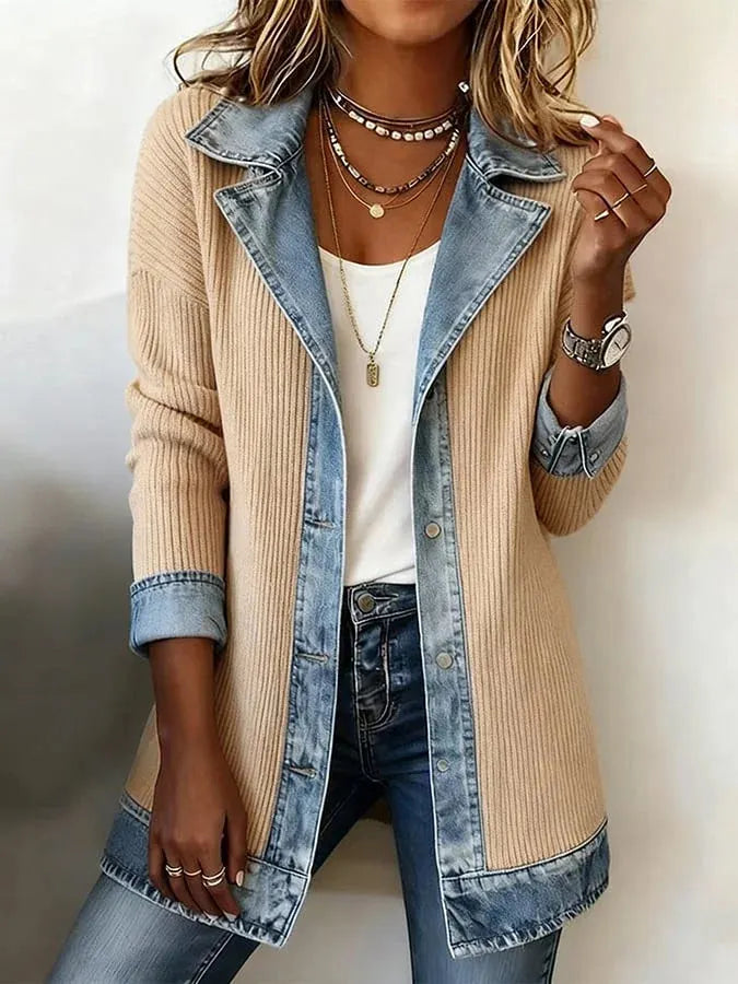 Zyrelle - Cardigan casual de malha com botões