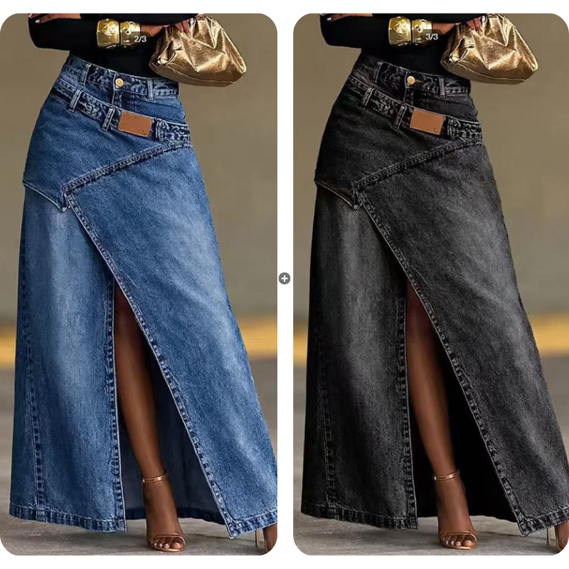 Anella - Saia maxi de lavagem vintage