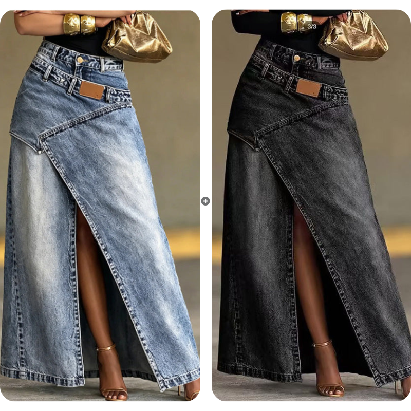 Anella - Saia maxi de lavagem vintage
