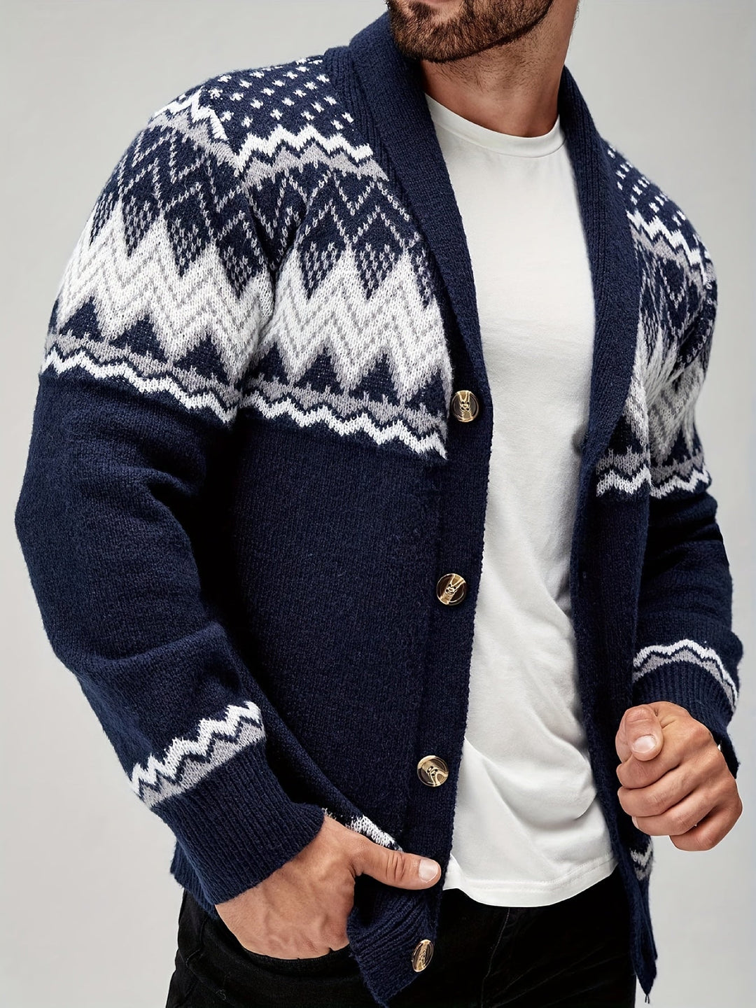 Joren - Blazer em malha texturizada