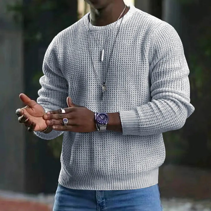 Beorn - Camisola em malha texturada com gola redonda