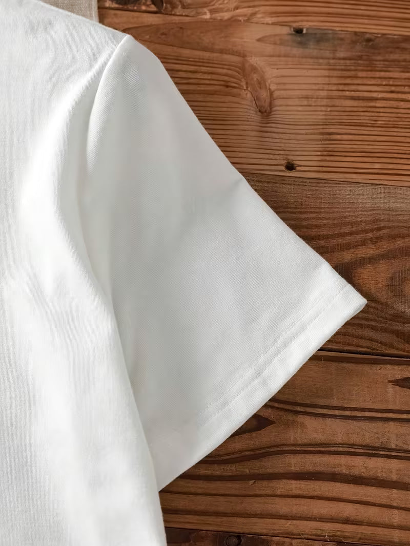 Sarai - T-shirt com estampado de coração de café