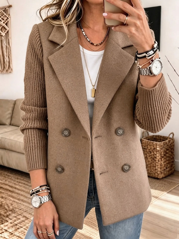 Lottie - Blazer em mistura de materiais com toque suave