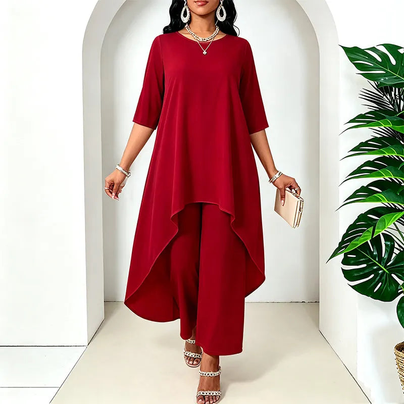 Laurivelle - Vestido longo de tamanhos grandes com toque suave