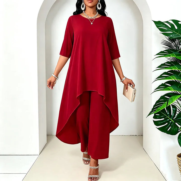 Laurivelle - Vestido longo de tamanhos grandes com toque suave