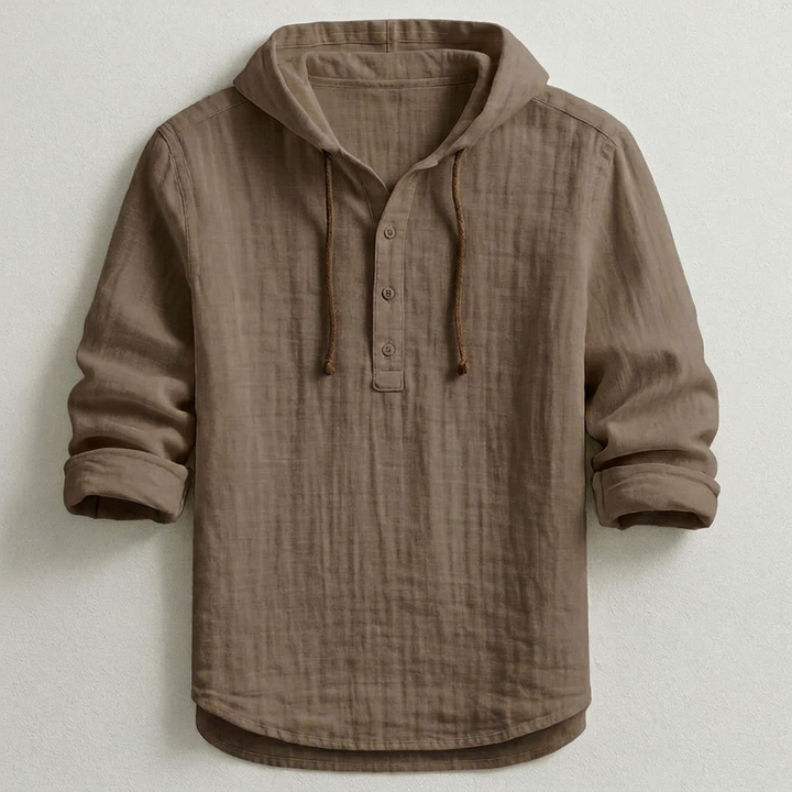 Daelor - Camisa com capuz de toque suave