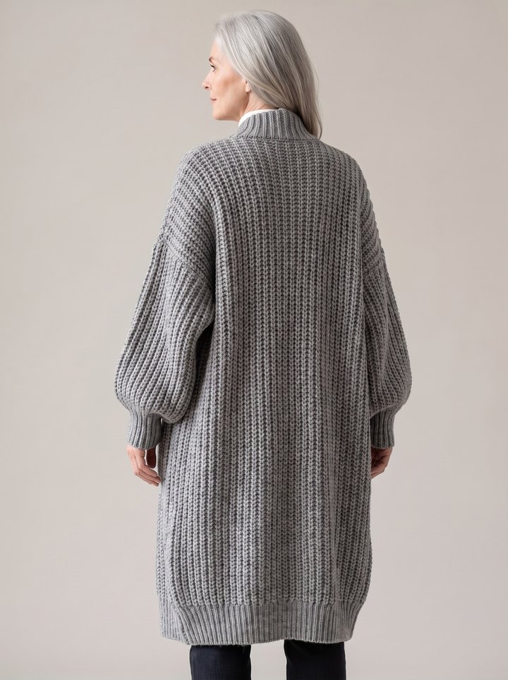 Rosalienne - Cardigan comprido com toque suave