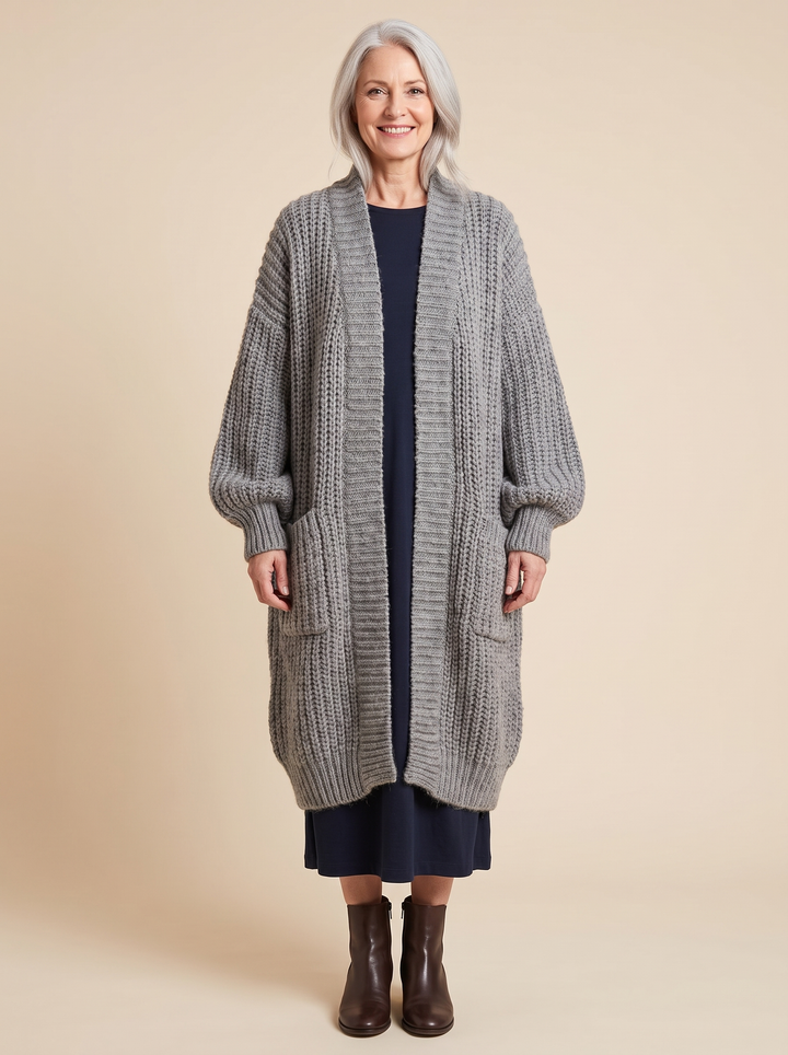 Rosalienne - Cardigan comprido com toque suave