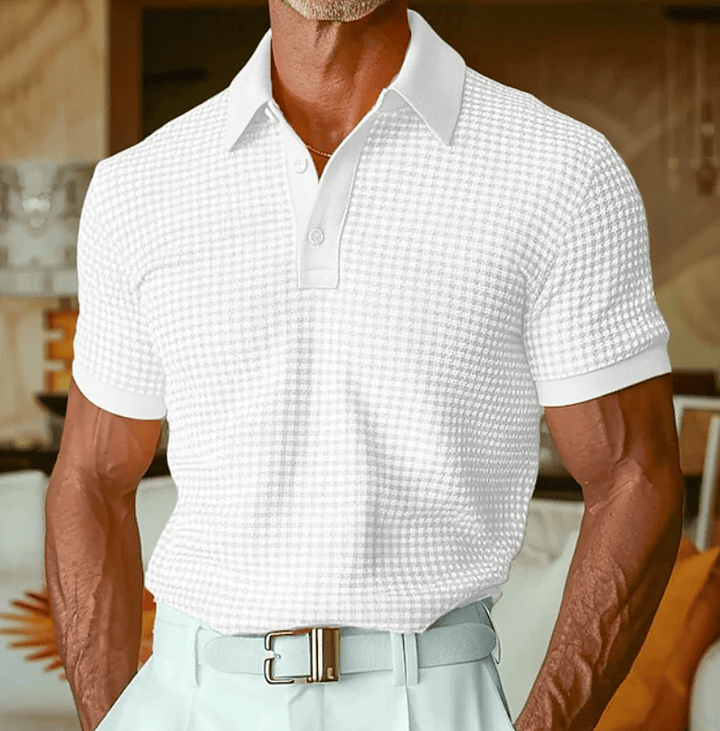 Beren - Polo xadrez texturado