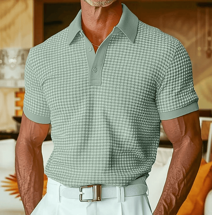 Beren - Polo xadrez texturado