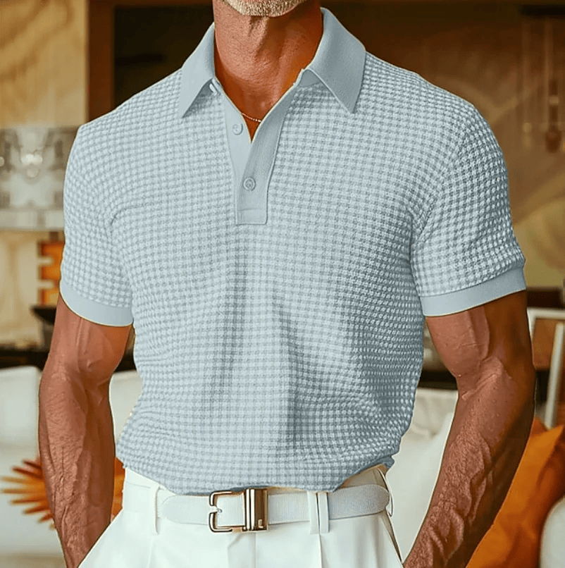 Beren - Polo xadrez texturado