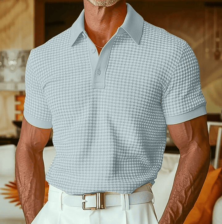 Beren - Polo xadrez texturado