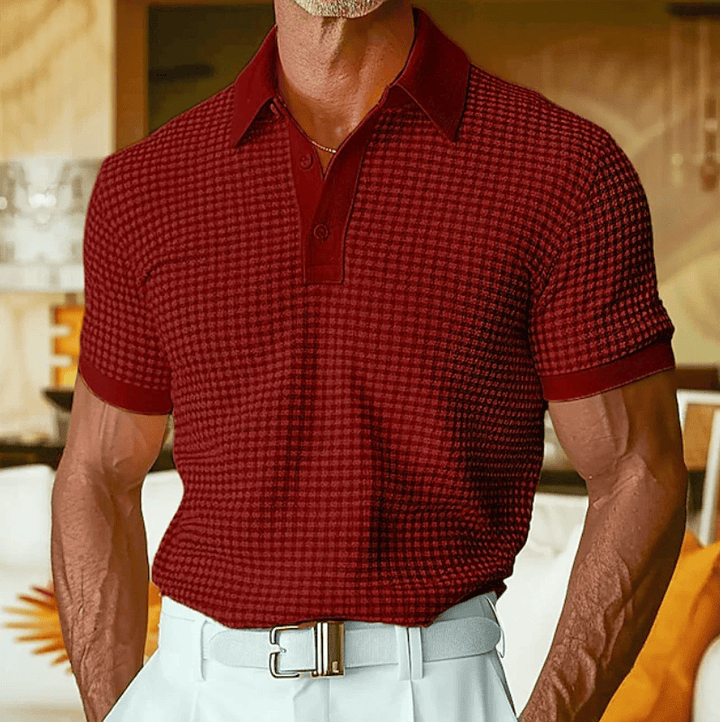 Beren - Polo xadrez texturado