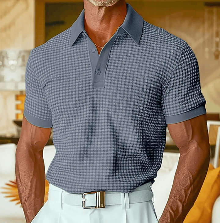 Beren - Polo xadrez texturado
