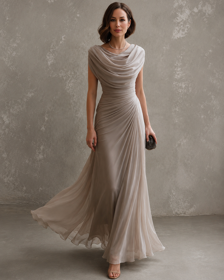 Zorabelle - Vestido comprido drapeado