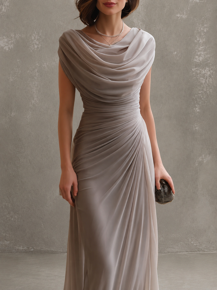 Zorabelle - Vestido comprido drapeado