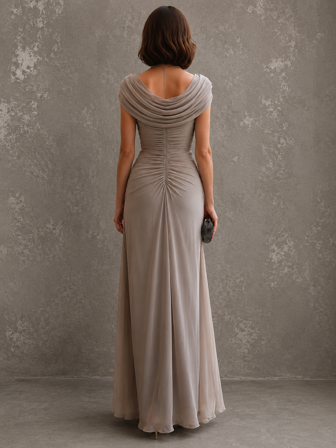Zorabelle - Vestido comprido drapeado