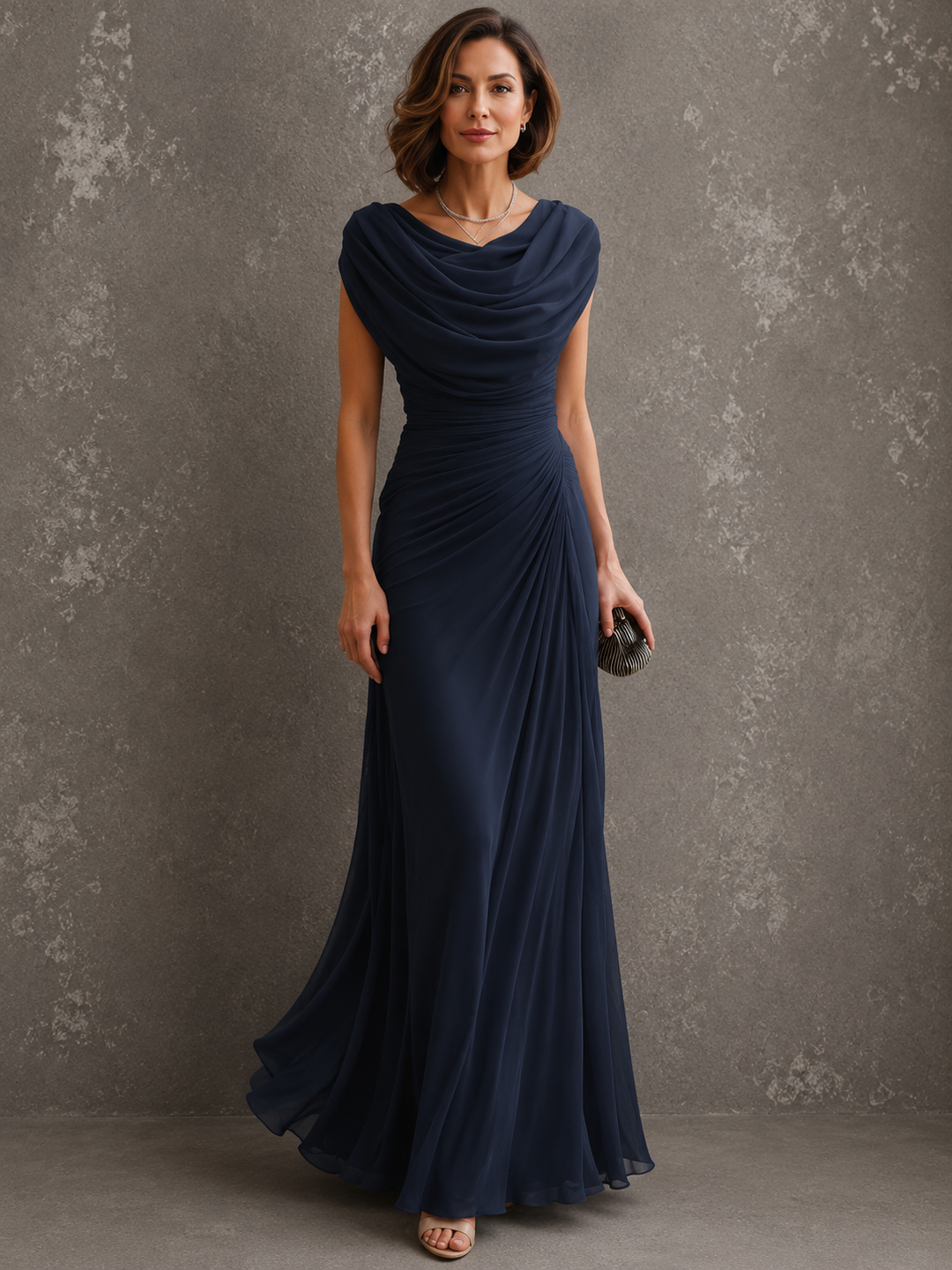 Zorabelle - Vestido comprido drapeado