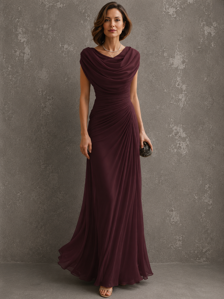 Zorabelle - Vestido comprido drapeado