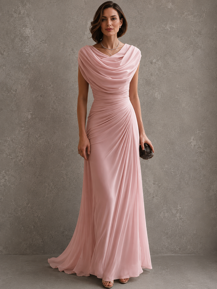 Zorabelle - Vestido comprido drapeado