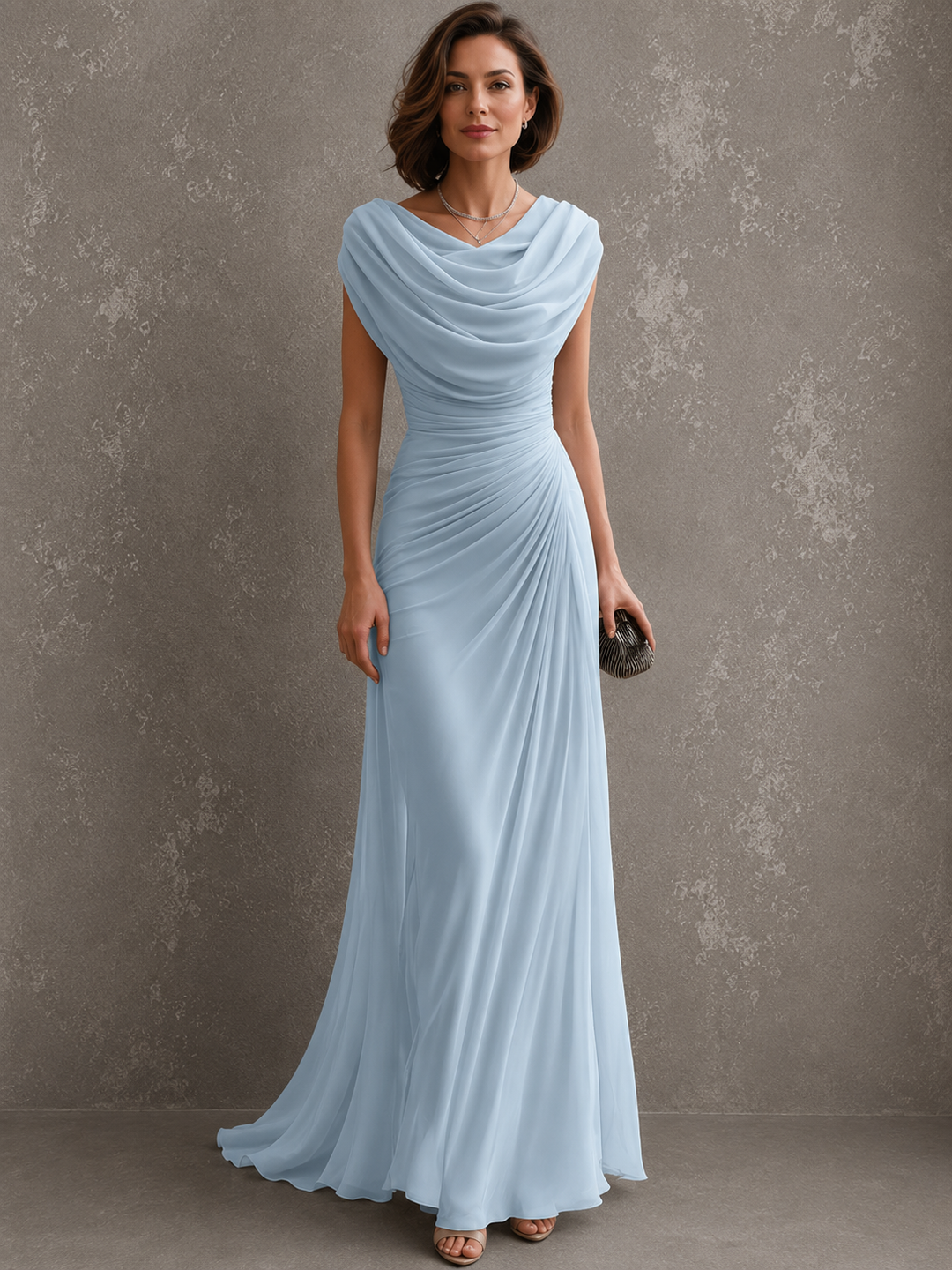 Zorabelle - Vestido comprido drapeado