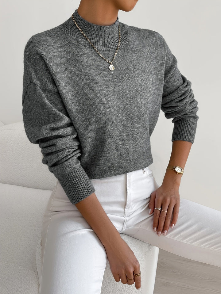 Astra - Camisola de gola alta de corte descontraído