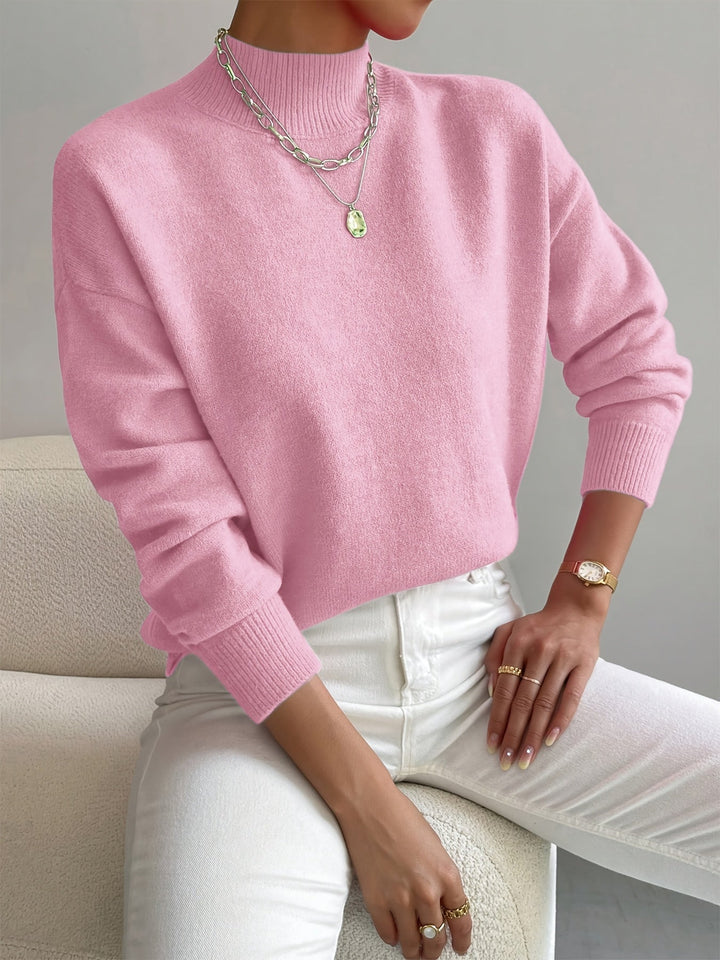 Astra - Camisola de gola alta de corte descontraído